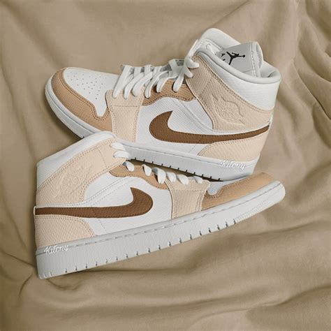 nike air jordan 1 mid beige|Air Jordan 1 mid size.